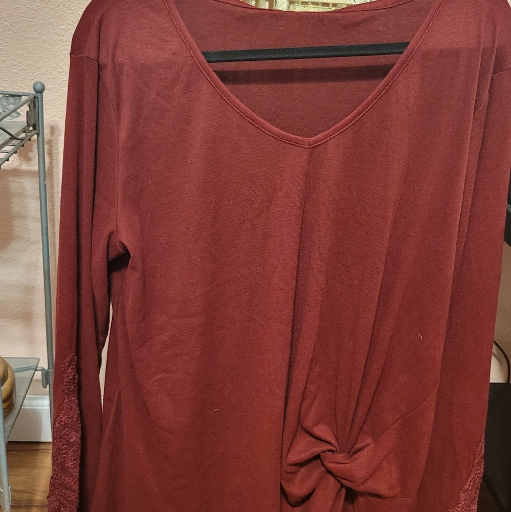 XXL Sampeel ladies blouse burgundy